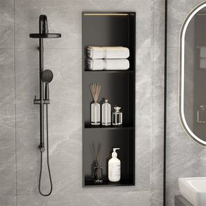 <span class=keywords><strong>Étagère</strong></span>s en acier inoxydable pour alcôve et alcôve encastrées dans un mur, montage en coin, pas besoin <span class=keywords><strong>de</strong></span> clouage-<span class=keywords><strong>étagère</strong></span> murale pour <span class=keywords><strong>salle</strong></span> <span class=keywords><strong>de</strong></span> <span class=keywords><strong>bain</strong></span> - Product Image 4