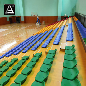 Gradins de gymnastique rétractables à plusieurs niveaux mobiles de sports de stade - Product Image 1