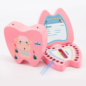 Haute qualité en bois enfants bébé boîte à dents organisateur doux stockage pour lait dents bébé <span class=keywords><strong>dent</strong></span> souvenir boîte - Product Image 2