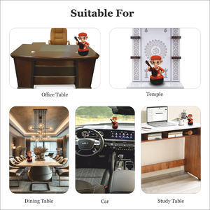 Adorable Figura Decorativa de Ganpati Sentado, Elegante Adorno para el Tablero del Automóvil, para el Hogar, la Oficina y como Regalo - Product Image 3