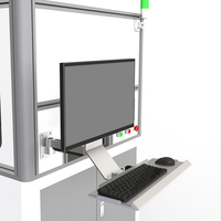 Bras de moniteur articulés en alliage d'aluminium de qualité industrielle de Style T2-W0-unfoldable Meisonic Support d'établi de 32 pouces