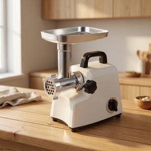 Hachoir à viande professionnel en fonte de qualité supérieure, moteur entièrement en cuivre, 2 vitesses, système anti-colmatage avec marche arrière # Hachoir à viande commercial de qualité supérieure pour la maison (8 pièces) - Product Image 5