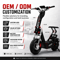 Scooter Eléctrico Todoterreno de 15000W con Asiento, 120KM/H de Alta Velocidad, 74V 50AH de Largo Alcance, Scooter Eléctrico para Adultos, Venta al Por Mayor OEM