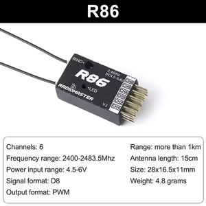 รีโมทคอนโทรล Radiomaster R81 R84 R86 R86C R88 V2 2.4GHz Nano Receiver 8CH SBus FPV โดรน อุปกรณ์เสริมสำหรับโดรน RC - Product Image 4