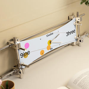 광학 축 데스크탑/벽시계 고급 감각의 걸이형 그림 예술 스타일 2025 신제품 거실 넷 레드 창의적 색상 - Product Image 2