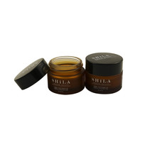 Mini contenants de baume à lèvres en verre transparent fantaisie personnalisés de 5ml 10ml 15ml pots de crème cosmétique 5g 10g 0.5oz pot de soin de la peau avec couvercle