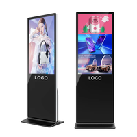 Venta caliente Pantalla táctil de 43 pulgadas Reproductor de señalización digital de pie Pantalla LCD DE VIDEO 4K Full HD Todo en uno