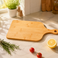 Tabla de Cortar de Bambú Sólido OEM al por Mayor, 40x22cm, Ecológica, Superficie Apta para Cuchillos, para Hogar y Restaurante