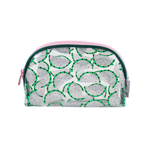 2024 personalizado brillante PVC holográfico cuero decoración cremallera bolsa belleza maquillaje transparente cosmético bolsa - Product Image 6