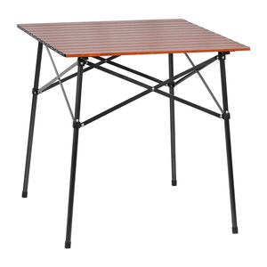 Mesa cuadrada plegable <span class=keywords><strong>de</strong></span> aluminio ligero, mesa compacta enrollable <span class=keywords><strong>para</strong></span> <span class=keywords><strong>4</strong></span> <span class=keywords><strong>personas</strong></span> con bolsa <span class=keywords><strong>de</strong></span> transporte <span class=keywords><strong>para</strong></span> acampada, Picnic, patio trasero, barbacoa - Product Image 1