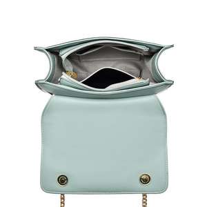 กระเป๋าสะพายไหล่ทรงสี่เหลี่ยม ดีไซน์หรูหรา ราคาประหยัด สำหรับผู้หญิง แฟชั่นสาวๆ สายโซ่ หนังเลเซอร์ - Product Image 6