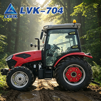 Mini-tracteur TE chinois Euro5 25-125HP avec COC, pneus larges, charrue et disque pour jardin, pelouse et ferme, similaire à Deere