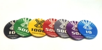 Nouveau design 43mm 12g de jetons de poker en céramique et jetons-Pièces de jeu de casino à collectionner durables et non toxiques