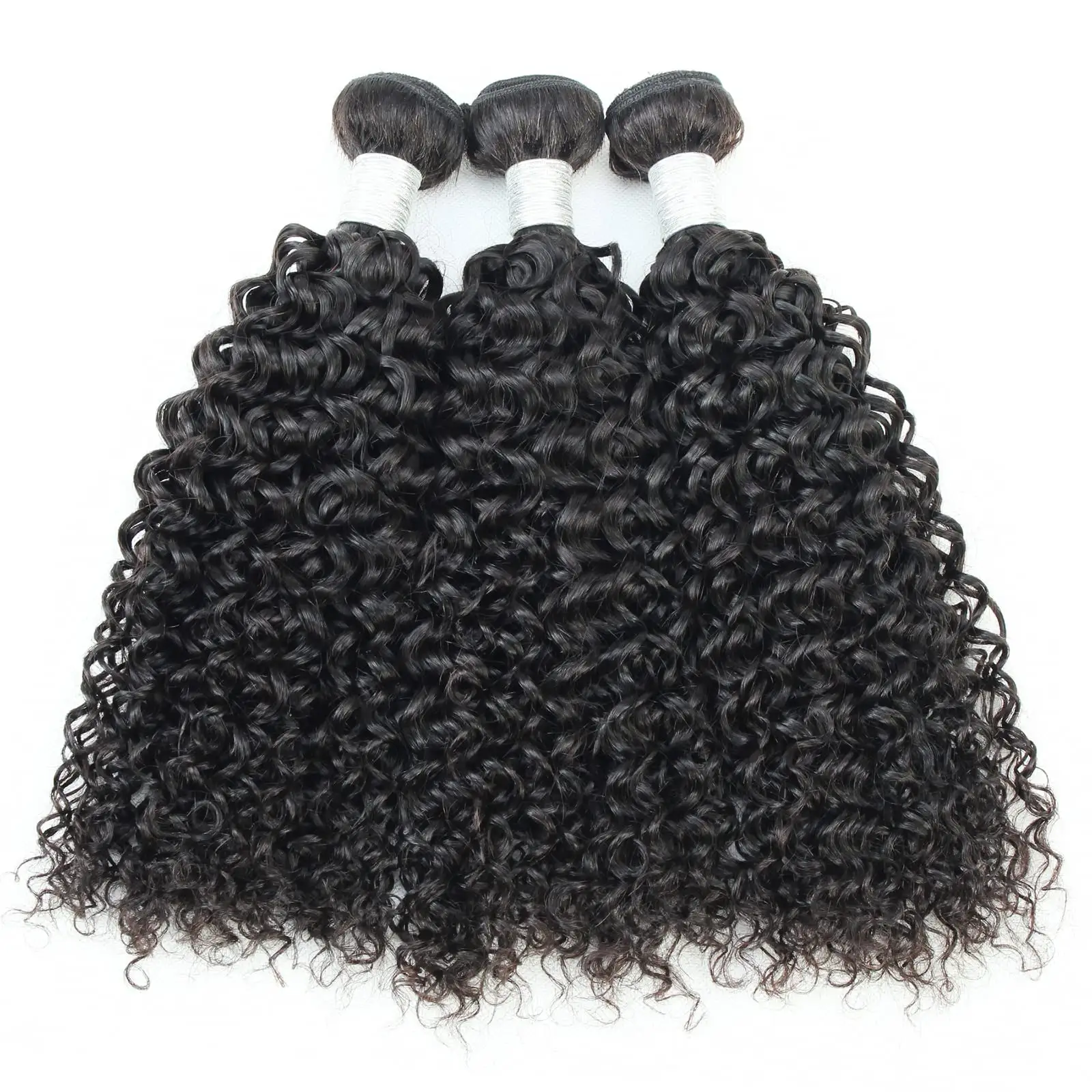 Toplu satış 10A insan saç demetleri sapıkça kıvırcık perulu Remy işlenmemiş insan saçı örgü saç ekleme