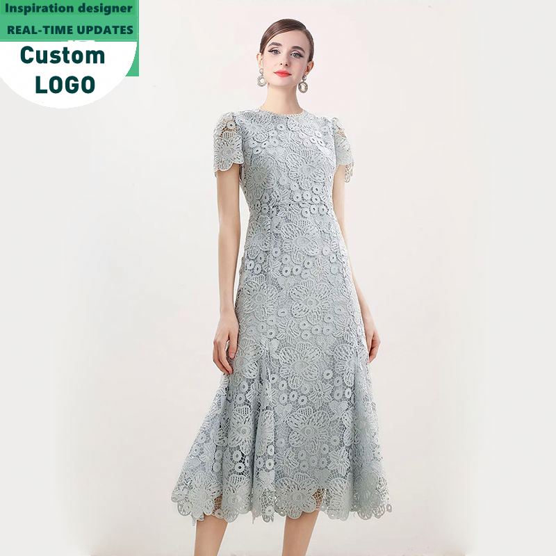 French Lace Dress 2026 Summer New Arrival Women's Elegant Designer Evening  Gown Fashion High End Lace Dress| Alibaba.com