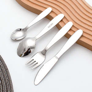 Juego de Cubiertos para Niños SS304, Juego de Cubiertos de Acero Inoxidable para Niños Pequeños, Cuchillo, Tenedor y Cuchara para Niños - Product Image 5