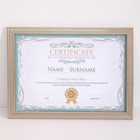 Cadre photo A4 en plastique pour certificat, vente en gros, support personnalisé pour diplôme, cadre photo mural 11x14 A4, fabricant