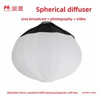 Abat-jour sphérique souple en aluminium AFEFT avec couvercle pour accessoires de studio photo
