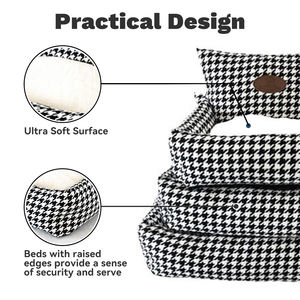 Weiches Plüsch Hundestooth Stoff Welpen kleines Hund und Katze-Bett - Product Image 3
