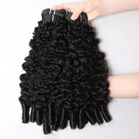 Vente en gros usine de mèches bouclées brutes birmanes en cheveux humains, couleur naturelle, cuticules alignées, extensions de cheveux vierges ondulés et mouillés, fournisseur