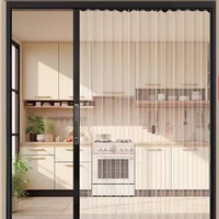 Pintu Lipat Polikarbonat Transparan Aluminium PVC Permukaan Finishing Modern Berkualitas Tinggi Garansi 1 Tahun Garasi Villa Dapur