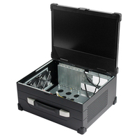Caja de Ordenador Industrial Portátil de Altura Completa con 7 Ranuras PCIE, Caja de Servidor para PC de Panel con Pantalla LCD y Teclado en Stock