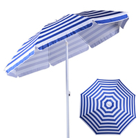 Parasol publicitaire imprimé personnalisé de haute qualité YS-9010 Camping en plein air pique-nique piscine mer soleil plage parapluie avec inclinaison