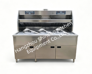 <span class=keywords><strong>Friteuse</strong></span> ronde électrique/<span class=keywords><strong>gaz</strong></span> Shineho personnalisée de style Florigo avec filtre à huile pour usage commercial - Product Image 4