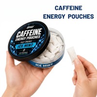 Pochettes énergétiques discrètes à la caféine pour le travail et les voyages |   Extrait de Guarana 200 mg |   Vegan, faible teneur en sucre, pour adultes |   Échantillons sans tabac