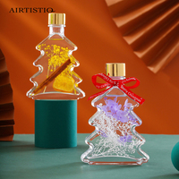 Cadeau de luxe pour Noël et la Saint-Valentin ensemble de diffuseurs d'huiles essentielles pour arbre de Noël bouteille en verre