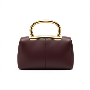 Stylish PU Leather <b>Clutch</b> <b>Bag</b> With Gold Metal Handle For Women Evening Party Wedding Casual Use Lightweight Fashionable Handheld - Product Image 1