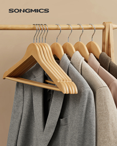 <span class=keywords><strong>SONGMICS</strong></span> – cintres en bois pour exposition de vêtements, porte-manteau antidérapant, cintres en bois, 20 pièces - Product Image 2
