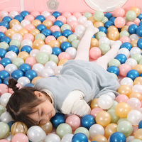 Balle océanique élastique en plastique sans BPA anti-écrasement sans phtalate balles de fosse pour enfants balles de jeu pour piscine pour enfants