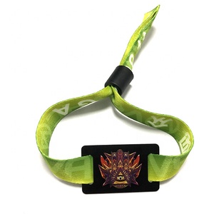 Pulsera con Control de acceso para eventos personalizados, pulsera de tejido <span class=keywords><strong>Rfid</strong></span>, con etiqueta de PVC, Nfc - Product Image 2