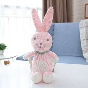Jouets en peluche animaux tricotés nouvellement créatifs personnalisés poupées licorne blanches avec hochets intégrés jeux et apaisants pour enfants - Product Image 6