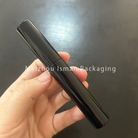 Botol Eyeliner Magnetik Bulat Hitam 3ml Mewah ISMAN, Tabung Serum Penumbuh Bulu Mata Kosong Dengan Kuas, Label Pribadi Pabrik Pro Terbaik