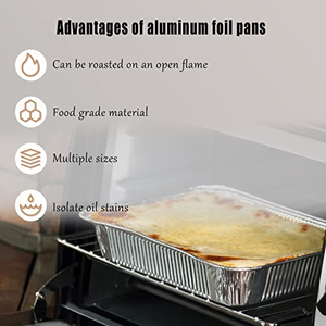 Barquettes jetables en aluminium à 4 compartiments avec couvercles en papier, parfaites pour les déjeuners à emporter, les restes et les plats à regarder à la télévision - Product Image 3