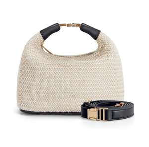 2025 usine en gros vintage dame voyage plage paille fronde sacs bas quantité minimale de commande, nouveau français vacances femme <span class=keywords><strong>clic</strong></span> <span class=keywords><strong>clac</strong></span> paille sacs stock - Product Image 2