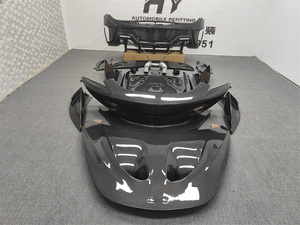 Kit de Carrocería Completo de Fibra de Carbono para <span class=keywords><strong>McLaren</strong></span> 540C 570S, Actualización Retrofit <span class=keywords><strong>600LT</strong></span>, Nuevos Parachoques Delanteros y Traseros, Faldones Laterales, Tubos de Escape y Capó - Product Image 4