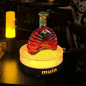 Plateau à vin lumineux LED coloré Plateau à vin lumineux en plastique Plateau à vin pour cocktail télécommandé à changement de couleur - Product Image 3