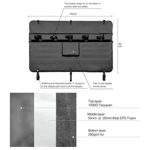 Meilleur coussin de <span class=keywords><strong>protection</strong></span> de hayon de vélo personnalisé du fournisseur professionnel pour accessoires extérieurs - Product Image 2