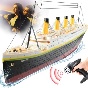 Modèle de bateau de croisière <span class=keywords><strong>Titanic</strong></span> RC avec télécommande 4 canaux, portée de 80 m, piles incluses - Cadeau pour enfants - Product Image 1