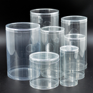 Existing products Plastic blister cylinder packaging PVC clear tube gift boxes PVC round tube packaging for Cosmetic