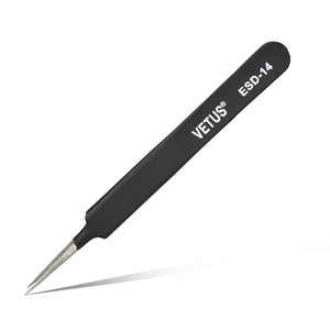 Vetus ESD-14 <b>Precision</b> Stainless Steel Pointed Tweezers Antistatic Holding <b>Tool</b> - Product Image 2