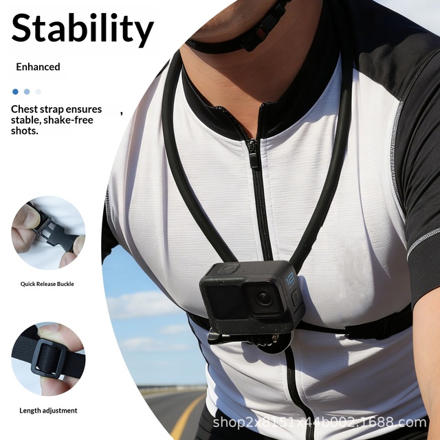 Flexible Action Camera Neck Mount, Hands-Free POV Holder, Bidirectional Shooting Bracket for GoPro Hero, Insta360 , DJI Osmo