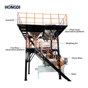 Mélangeur à tambour de grande capacité de qualité alimentaire avec bac pour la production de poudre de café en poudre d'assaisonnement de farine - Product Image 3