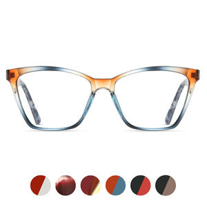 Montures de lunettes œil-de-chat 87222 en acétate TR90, monture complète, protection anti-lumière bleue, design unisexe à motifs - Product Image 3