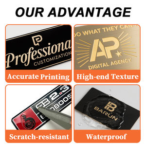 Placa de Identificación de Aluminio Adhesiva Impermeable con Logotipo Metálico en Relieve 3D de Acero Inoxidable de Alta Calidad - Product Image 4