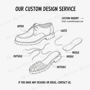 Xinzirain Herenschoenen van echt leer, met veters, dikke rubberen zool, chunky lug tread, mocassins, werklaarzen, Oxford schoenen, loafers. - Product Image 2