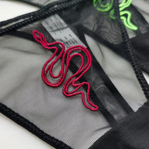 Girls Embroidery Strap Transparent Mesh Mini <b>String</b> <b>Thong</b> Underwear - Product Image 4